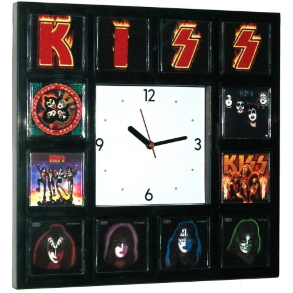KISS Music rock and roll group Clock. Big 10.5"
